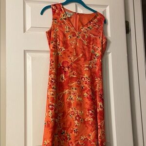 Beautiful Tommy Bahama Orange Floral Midi Dress